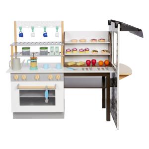 Cozinha Realista em Madeira com Sons, Luzes e 20 Acessórios, Idade Rec 3 a 5 Anos, Little Tikes