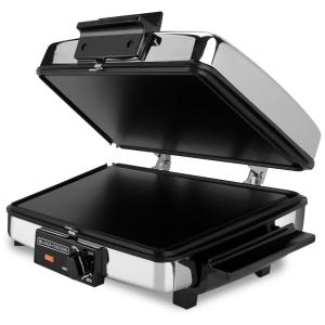 Máquina de Waffle, 3 em 1 em Aço Inoxidável, 110v, BLACKDECKER, Prateado