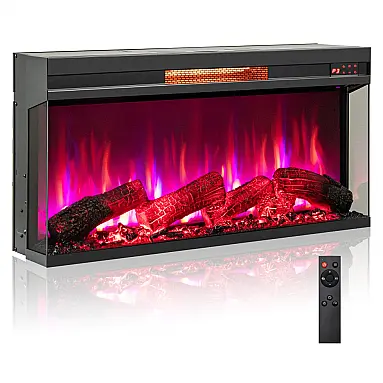 Lareira Elétrica Oralner 91x46x20cm 1500W