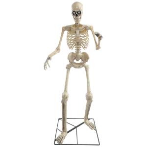 Esqueleto Animnatrônico Sombrio com Sons e Movimentos para Decoração de Halloween