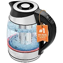 Chaleira Elétrica 1.8L, controle de Temperatura e Aço Inoxidável, 1200W, 110v, CHEFMAN, Preto