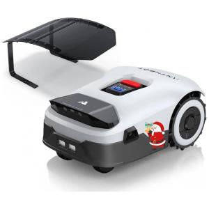 Robô Cortador de Grama ANTHBOT Genie3000 Cinza sem Fio Perimetral RTK+Visão 4 Câmeras para 3500 m², Mapeamento Automático, 30 Zonas