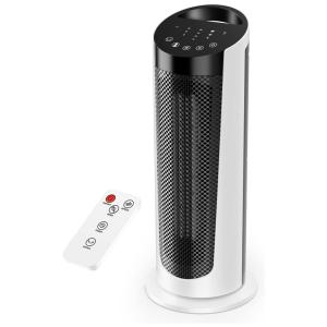 Selanto Aquecedor de Cerâmica Elétrico Portátil, 3 Configurações e Controle Remoto,1500W, 110V, Branco