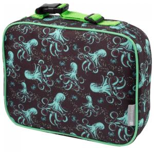 Lancheira Infantil Polvo com Isolamento Duplo, BENTOLOGY, Preto