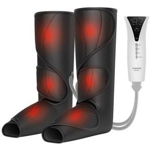 Massageador Elétrico de Compressão para Pernas e Pés com 3 Modos e 3 Intensidades, Bivolt, QUINEAR QN 021A, Cinza