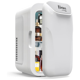Mini Geladeira para Skincare 6 Litros Portátil, 12V, 110V, NXONE, Branco