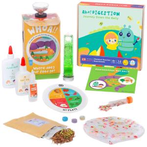 Kit de Ciência de Digestão Brinquedo STEM Laboratório de Poop. Explore a Digestão com Lodo Alimentar e Lava. MEandMine Inc.