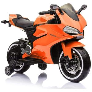 Fit Right Moto Elétrica 1 Assento 12V, com Luzes de LED, Laranja