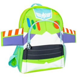 Mochila Escolar Infantil 33cm Disney Toy Story Buzz Lightyear, Verde