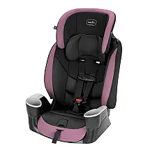 Assento Veicular 2 em 1 Evenflo Maestro Sport, Encosto Alto, Cinto 5 Pontos, Para Crianças de 2 a 8 Anos, Rosa Whitney