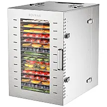 Desidratador de Alimentos Profissional com 16 Bandejas em Aço Inoxidável, 110V 1500W, ROVRAk