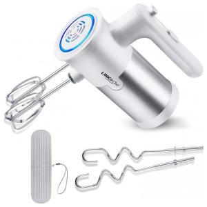 Batedeira de Mão Elétrica com 5 Velocidades e 3 Acessórios 250W Branca, 110v, LINKCHEF, Branco