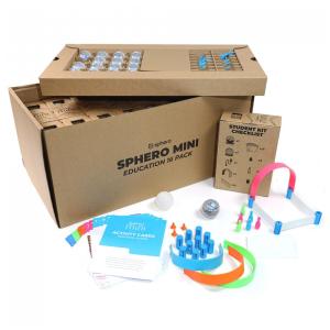 Sphero Mini Education Kit 16-Pack – Kit Educacional com 16 Robôs Programáveis, Acessórios e Cartões para Aprendizagem STEM em Sala de Aula