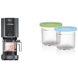 Máquina de Sorvete Automática Capacidade 2L e Tela LCD, 110V, Ninja NC299AMZ, Preta