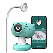 Babá Eletrônica Inteligente 5 em 1 pixsee com Sensor de Choro, Temperatura, Umidade e Visão Noturna