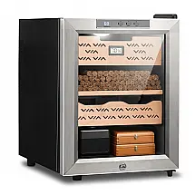 Umidificador de Charutos Elétrico Epress Preto 33L Controle Temperatura Sistema Termoelétrico 240V