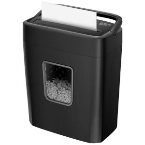 Bonsaii trituradora de papel com corte transversal de 8 folhas, trituradora de grampos de correio para cartões de crédito para uso doméstico