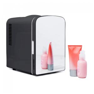 Mini Geladeira para Skincare 4 Litros com Espelho, 12V, 110V, CHEFMAN, Preta
