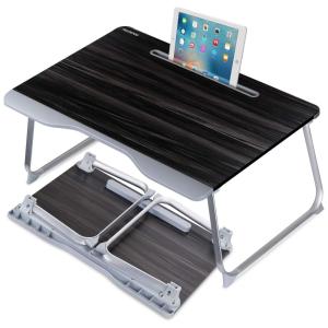 Mesa para cama para laptop, NEARPOW LE, Preto