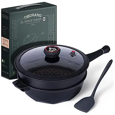 TIBORANG Panela Frigideira 5L Antiaderente