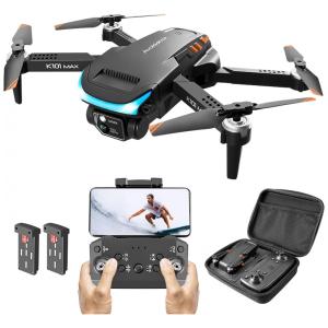 Drone com Câmera 1080P HD e 2 Baterias para Adultos, OKYUK, Preto