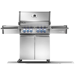 Churrasqueira a Gás 80.000 BTU LED com 4 Queimadores, 2 Portas, 2 Queimadores Laterais e Termômetro em Aço Inoxidável