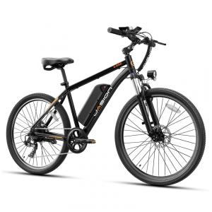 Bicicleta Elétrica Jasion EB5 Dark 1000W Motor Brushless Bateria Removível 360Wh Pneus 66cm 7 Marchas Suspensão Dianteira 110V