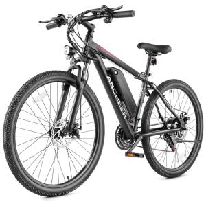 ANCHEER Bicicleta Elétrica Motorizada 21 Velocidades e 3 Modos, 500W, Preta