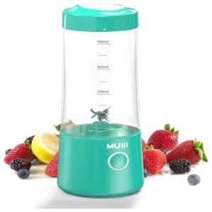 Mulli A5S Mini Liquidificador Portátil 470mL com Carregamento USB, 150W 110V, Azul
