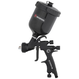 Pistola de Pintura Pulverizadora 600mL em Aço Inoxidável, INTERTOOL, Preto