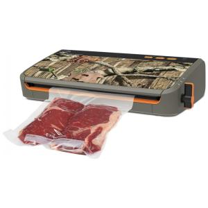 Seladora a Vácuo Manual para Alimentos Secos e Úmidos, 110V, FoodSaver, Camuflada
