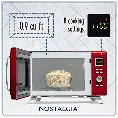 Forno micro-ondas de bancada Nostalgia
