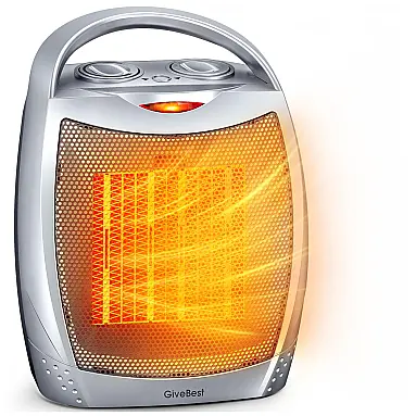 Aquecedor Cerâmico Portátil 1500W, 110V,