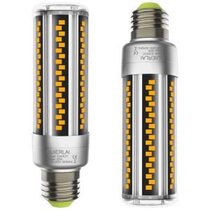 HUERLAI Lâmpada LED E26, E27 2500 Lumens 3000K Branca Quente 20W, 2 Un, 110v, HUIERLAI, Branco