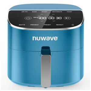 Fritadeira Elétrica Air Fryer 7.5L com Tela Digital, Livre de PFAS, 100 Predefinições e 50 Memória, 110V 1800W, Nuwave, Azul