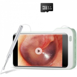 Otoscópio TILEEN, Digital, Com Camera, Profissional 32GB