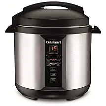 Panela de Pressão Elétrica 7.6 Litros, Aço Inoxidável, 110V 1300W, CUISINART CPC 800, Preta e Prata