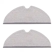 Pano de Mop Microfibra Roborock 2 Peças Cinza Compatível com Q5, Q7, S5, S6