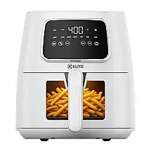 Fritadeira Elétrica Air Fryer Kitchen Elite branca 5,5L Digital 7 em 1 1500W 110V