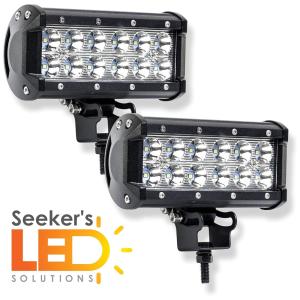 Farol de Milha Off Road 2520 Lúmens Corpo de Alumínio À Prova Dágua Ferrugem Poeira, SEEKERS LED SOLUTIONS, Branco