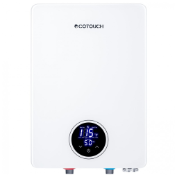 Aquecedor de Água Elétrico Sem Reservatório Ecotouch Branco Automodulante Multi-Ponto 27kW 240V ECO270S