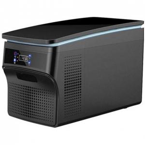 JUNKUN Mini Geladeira, Cooler Automotiva Elétrico Portátil 32L, 110V, Preta