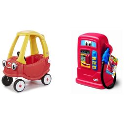 Quadriciclo de Passeio Infantil com Bomba de Abastecer para Crianças de 2 a 5 Anos, Little Tikes, Vermelho