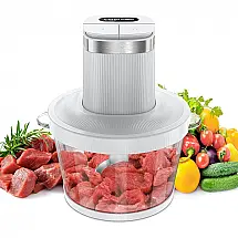 Processador de Alimentos até 8 Xícaras com 2 Velocidades, 110V 350W, VASTELLE, Branco