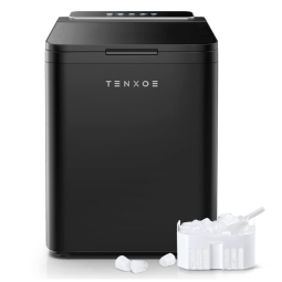 Máquina de Gelo Automática Portátil Produz até 11kg, 24H, Cor, 110v, TENXOE 0104B, Preto