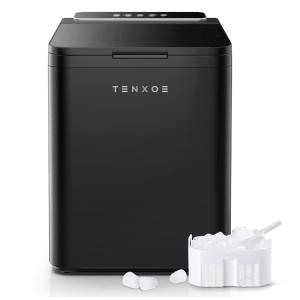 Máquina de Gelo Automática Portátil Produz até 11kg, 24H, Cor, 110v, TENXOE 0104B, Preto