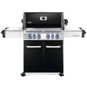 Churrasqueira a Gás 66.000 BTU com 4 Queimadores, 2 Portas e 1 Queimador Lateral em Aço Inoxidável, NAPOLEON P500RSIBNK 3, Preto