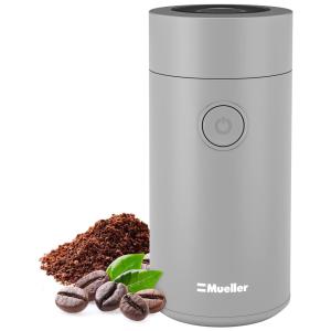 Moedor de Café Elétrico Portátil Mueller Austria em Aço Inoxidável, 110V 150W Cinza