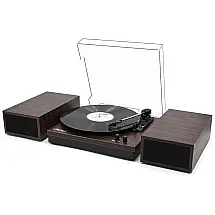 Vitrola Toca-Discos Retrô Marrom 3 Velocidades Bluetooth Desligamento Automático 110V LPNO.1 LPSC 008