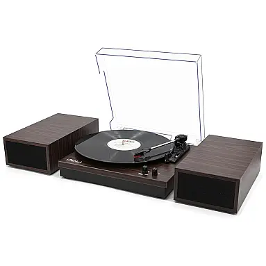 Vitrola Toca-Discos Retrô Marrom 3